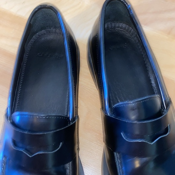 men's size 9 black ZARA DRESS SHOES like new - Picture 2 of 3
